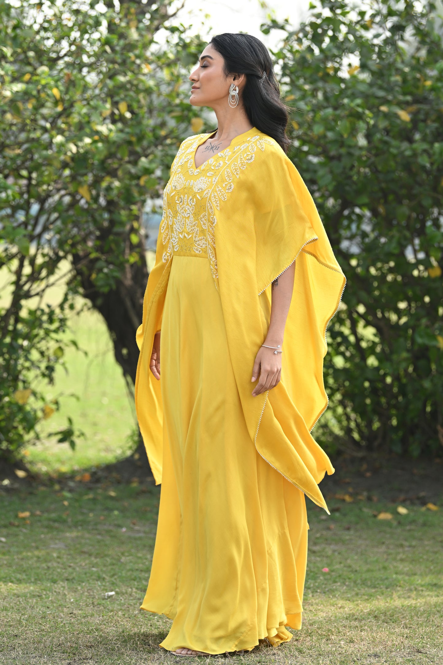 INDOWESTERN KAFTAN GOWN