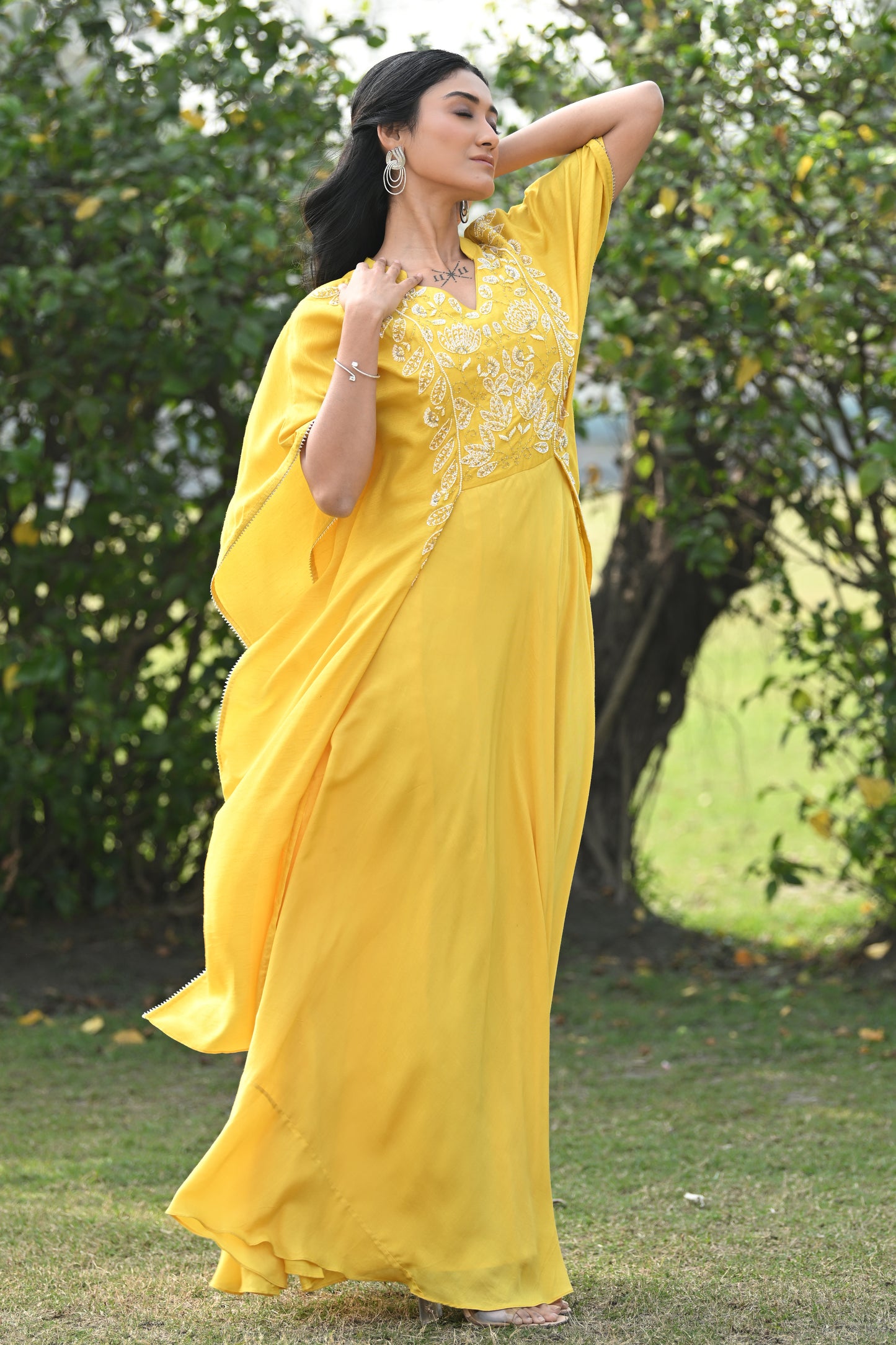 INDOWESTERN KAFTAN GOWN