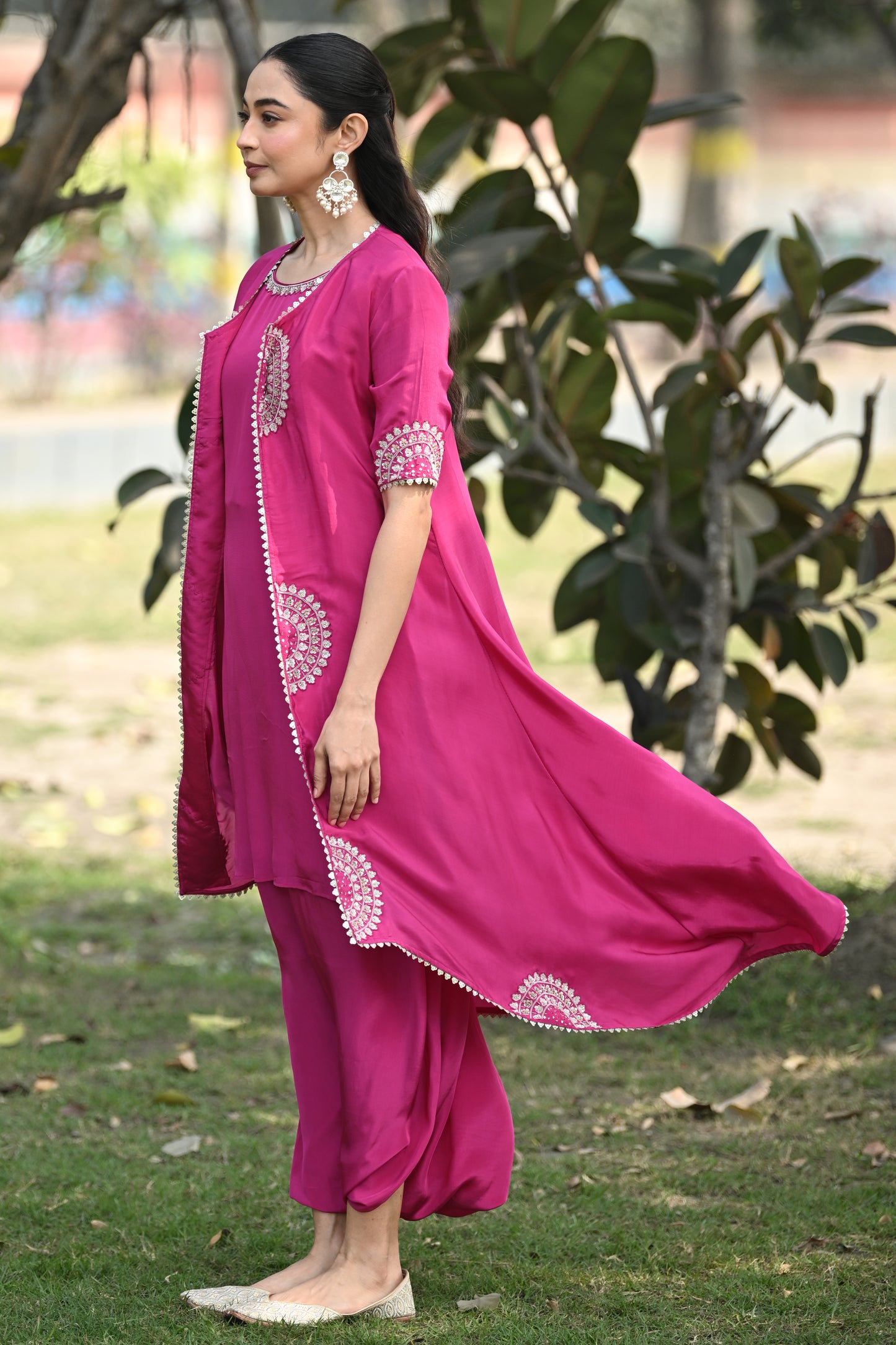 FUSCHIA PINK JACKET SET