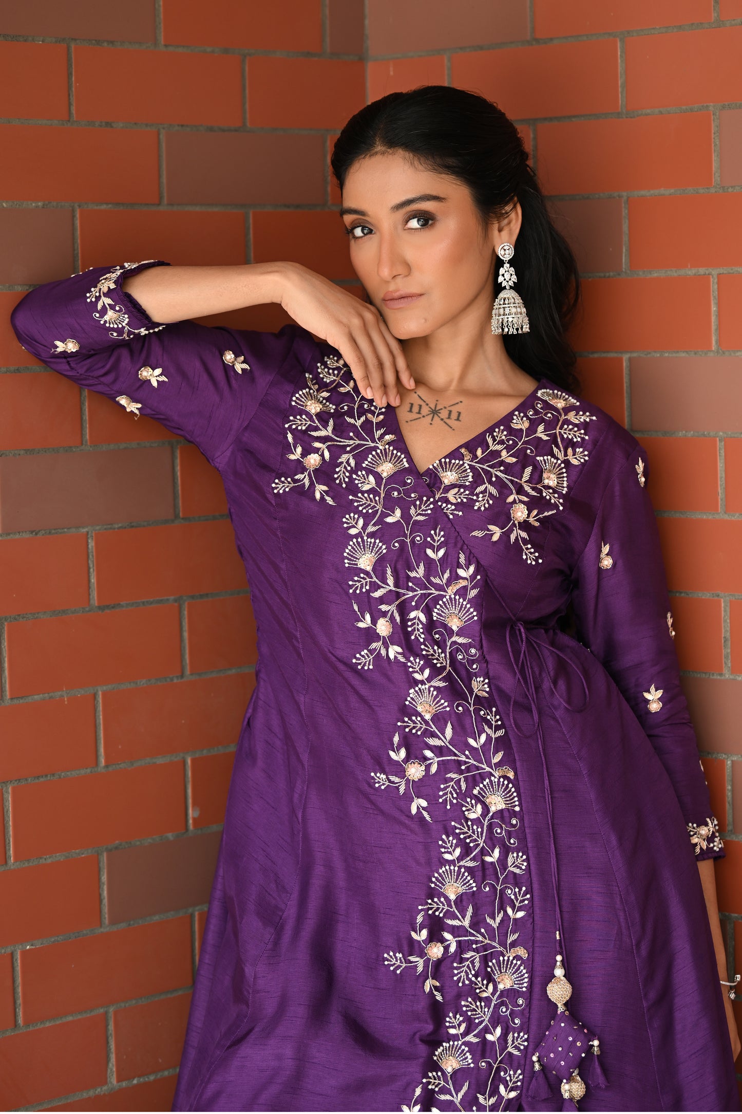 ANGRAKHA STYLE KURTA SET