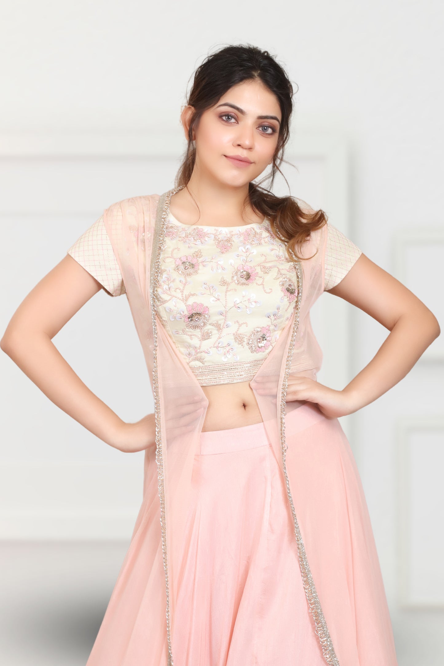 SKIRT CROP TOP AND JACKET