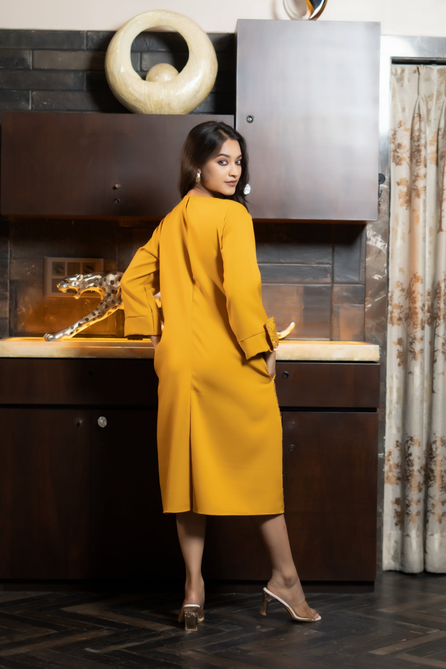 EMBROIDED WESTERN DRESS