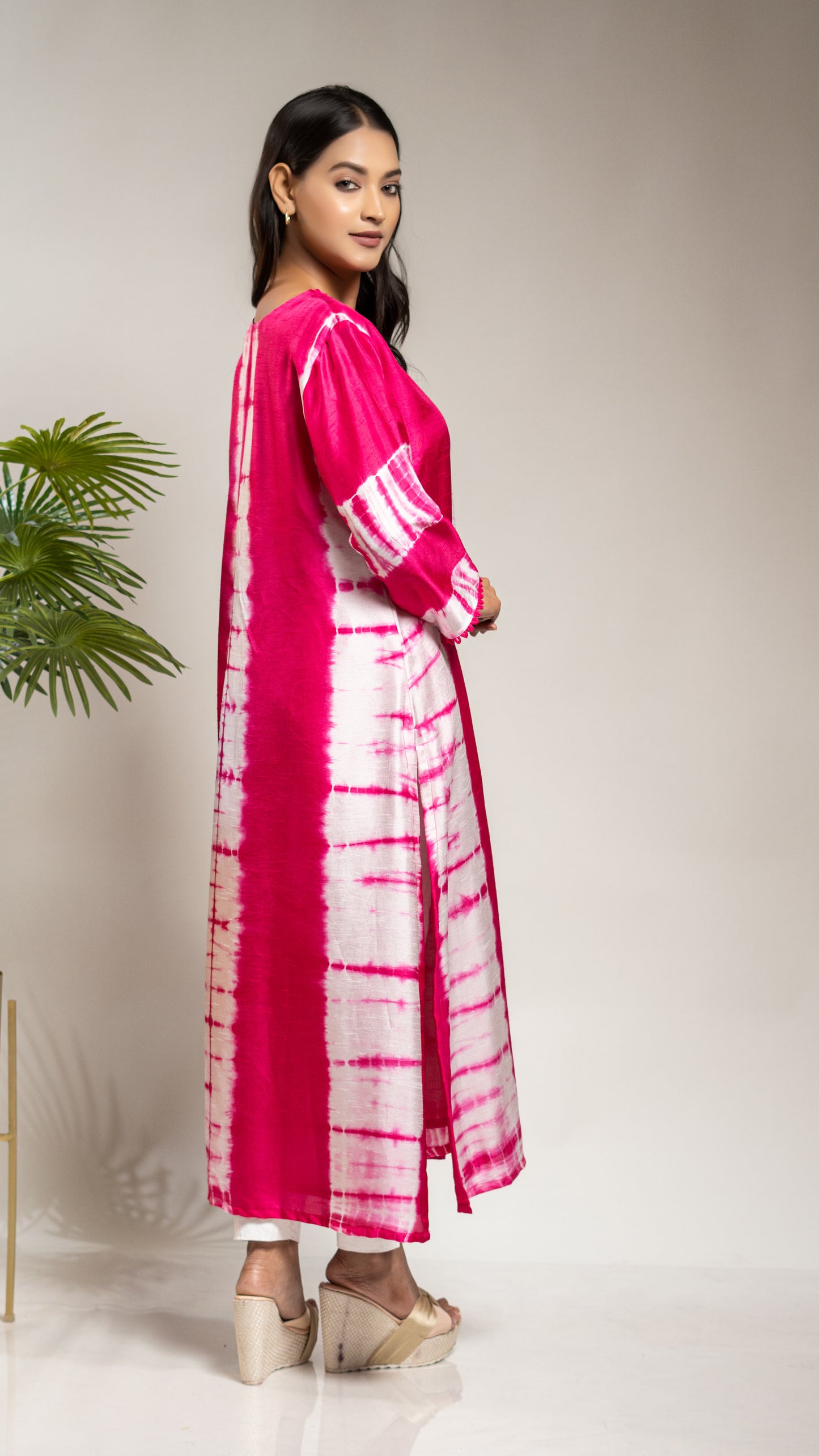TIE & DYE SLIT KURTA