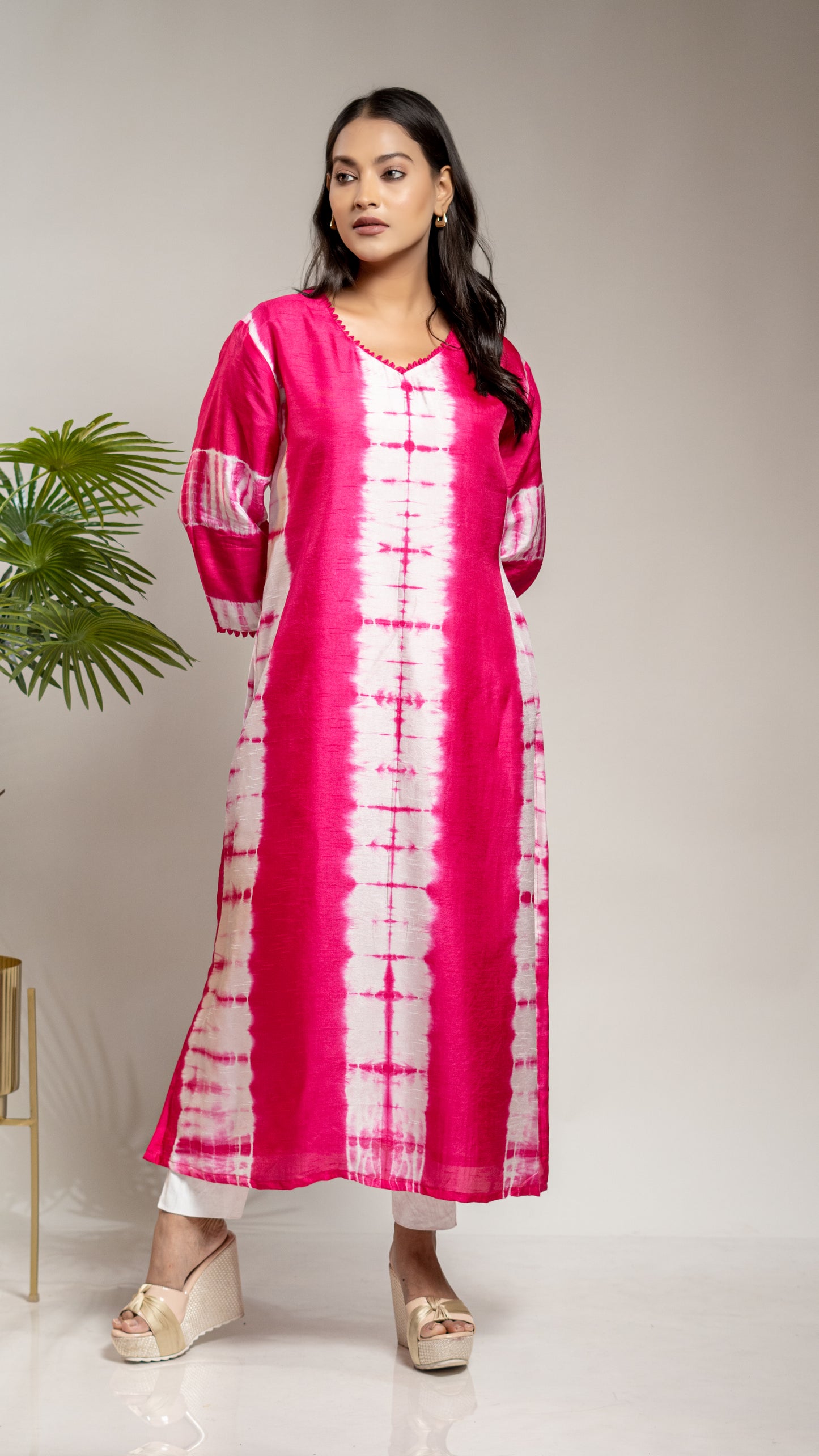 TIE & DYE SLIT KURTA