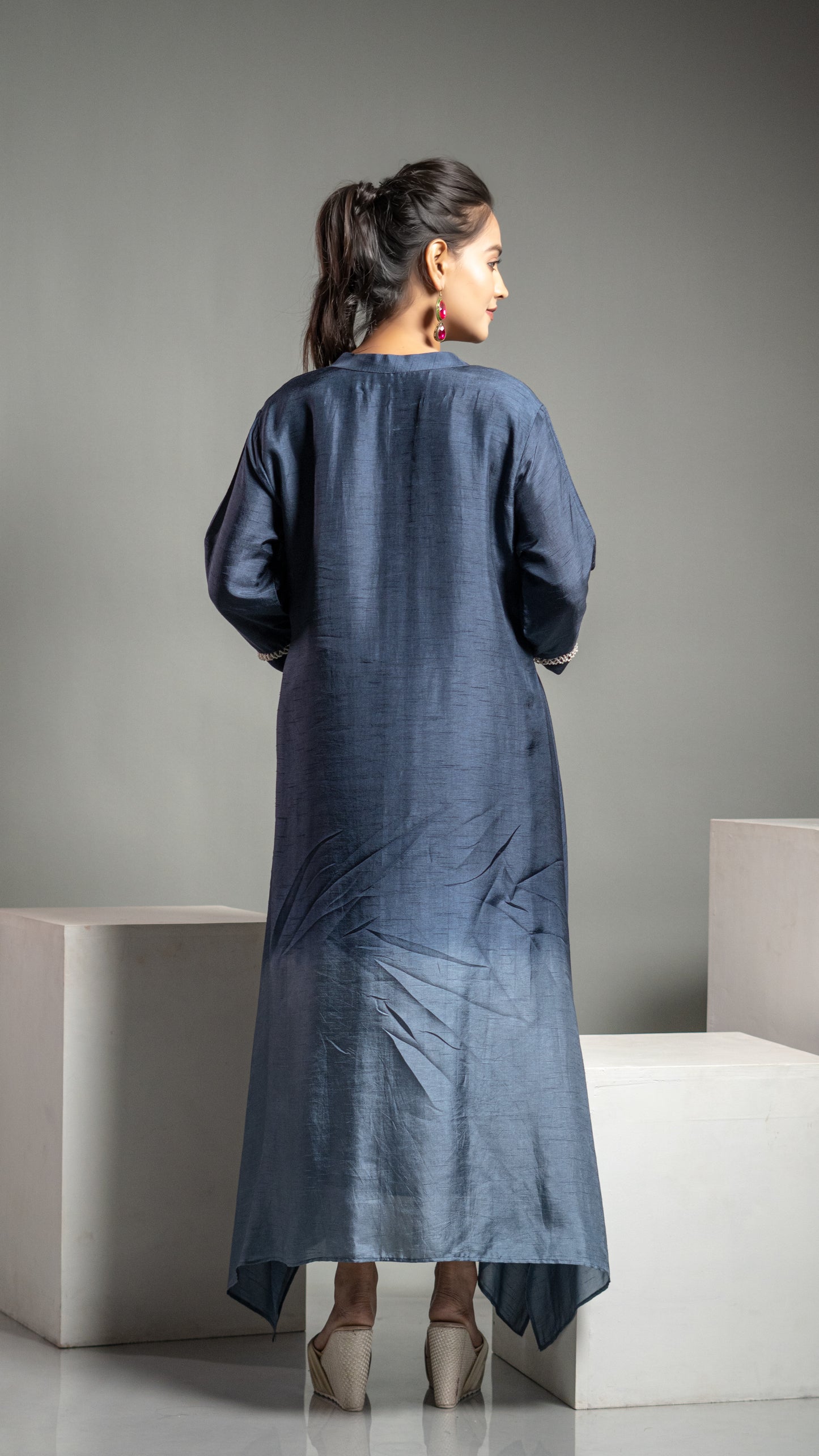 OMBRE A LINE TAIL CUT KURTA