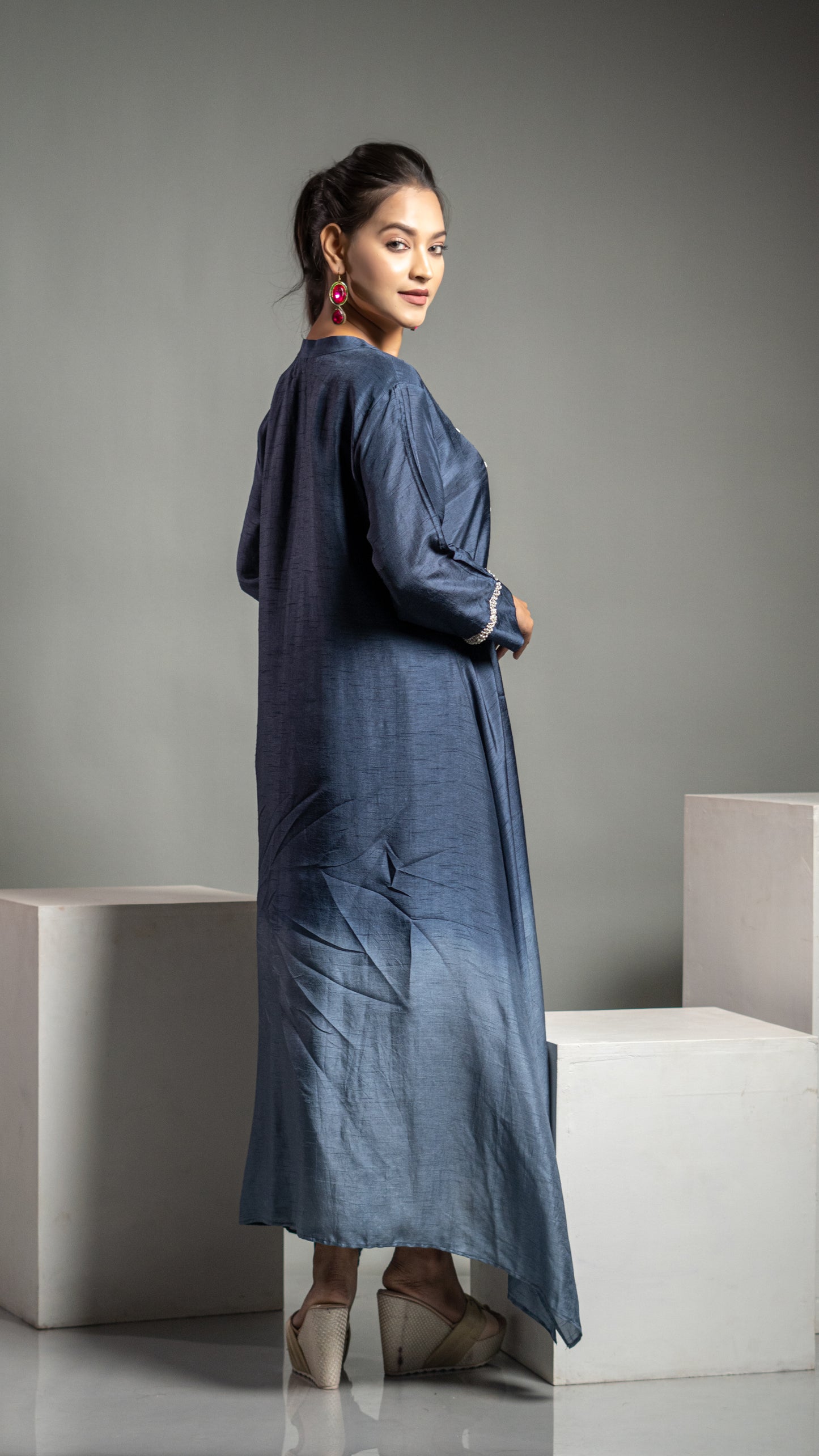 OMBRE A LINE TAIL CUT KURTA