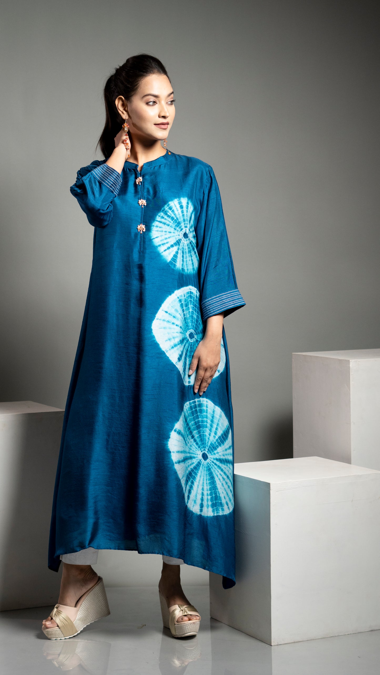 CIRCLE DYE KURTA