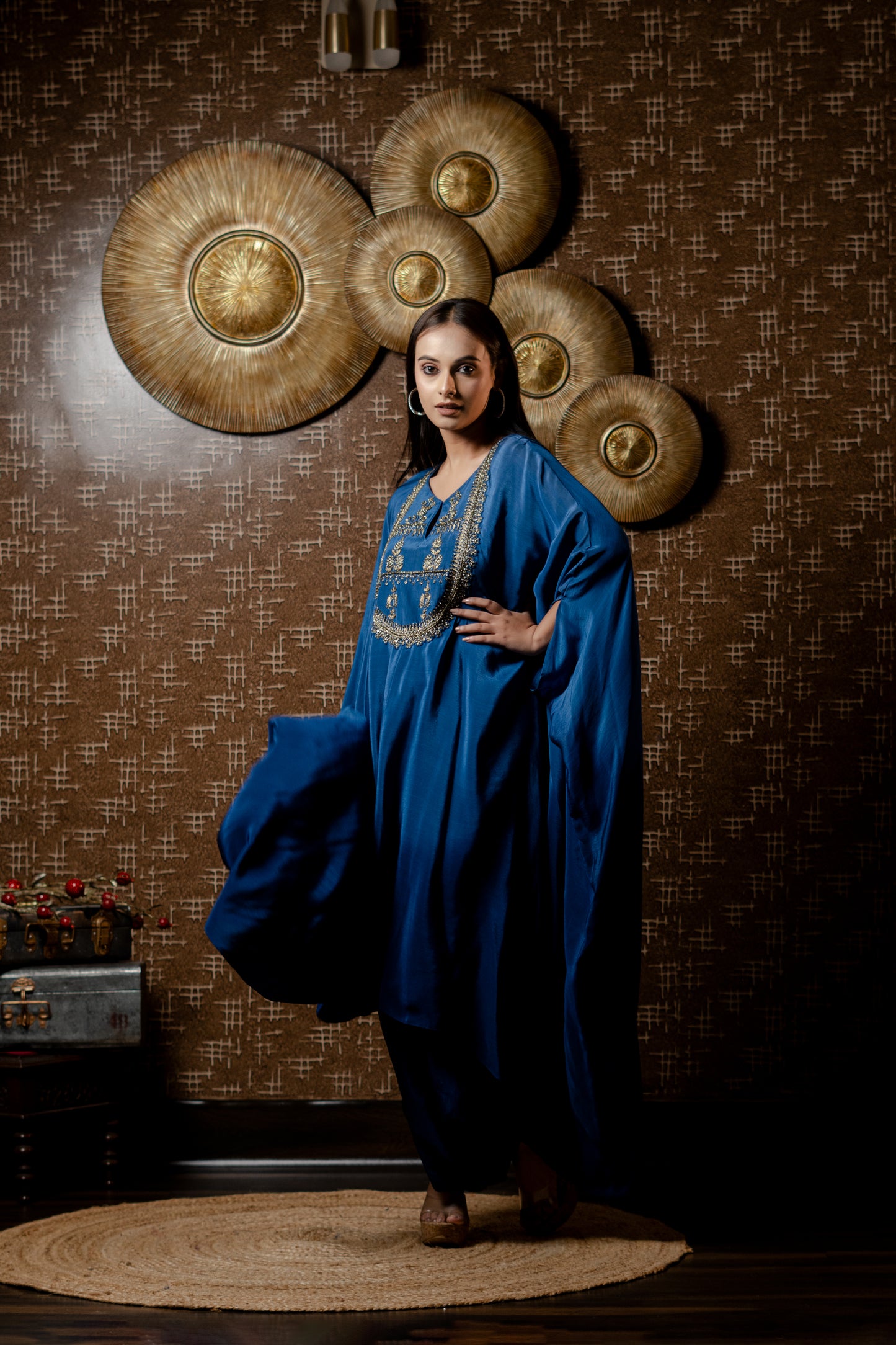 OMBRE BAGGY KURTA PAIRED WITH HAREM PANTS