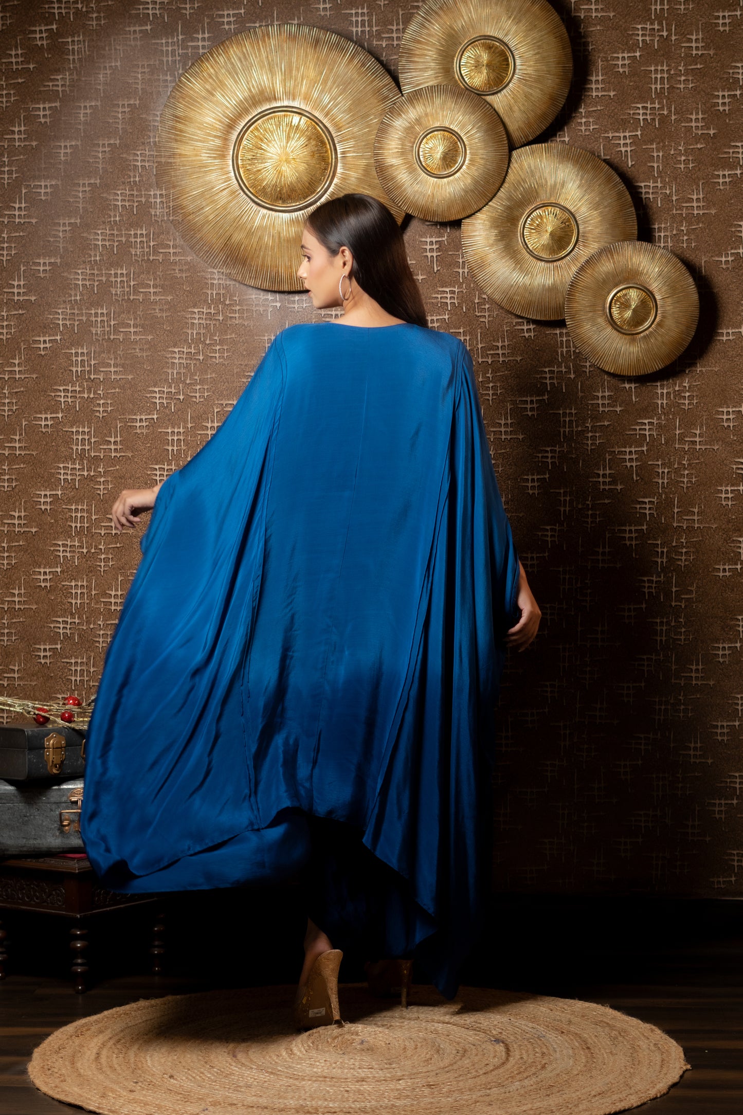 OMBRE BAGGY KURTA PAIRED WITH HAREM PANTS