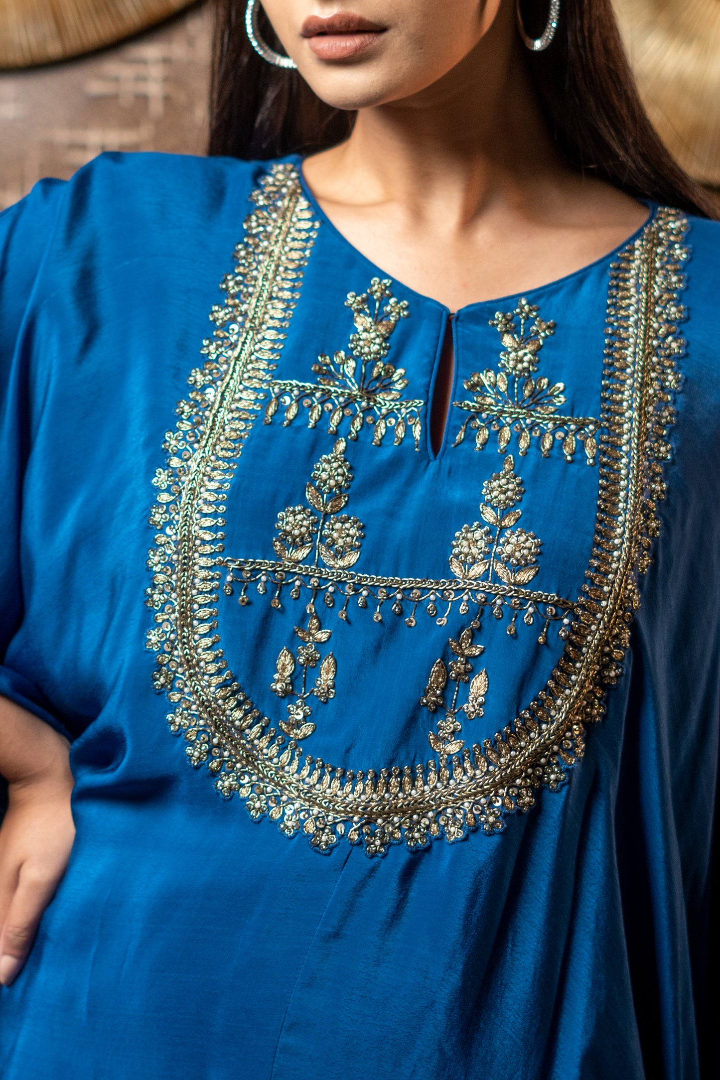 OMBRE BAGGY KURTA PAIRED WITH HAREM PANTS