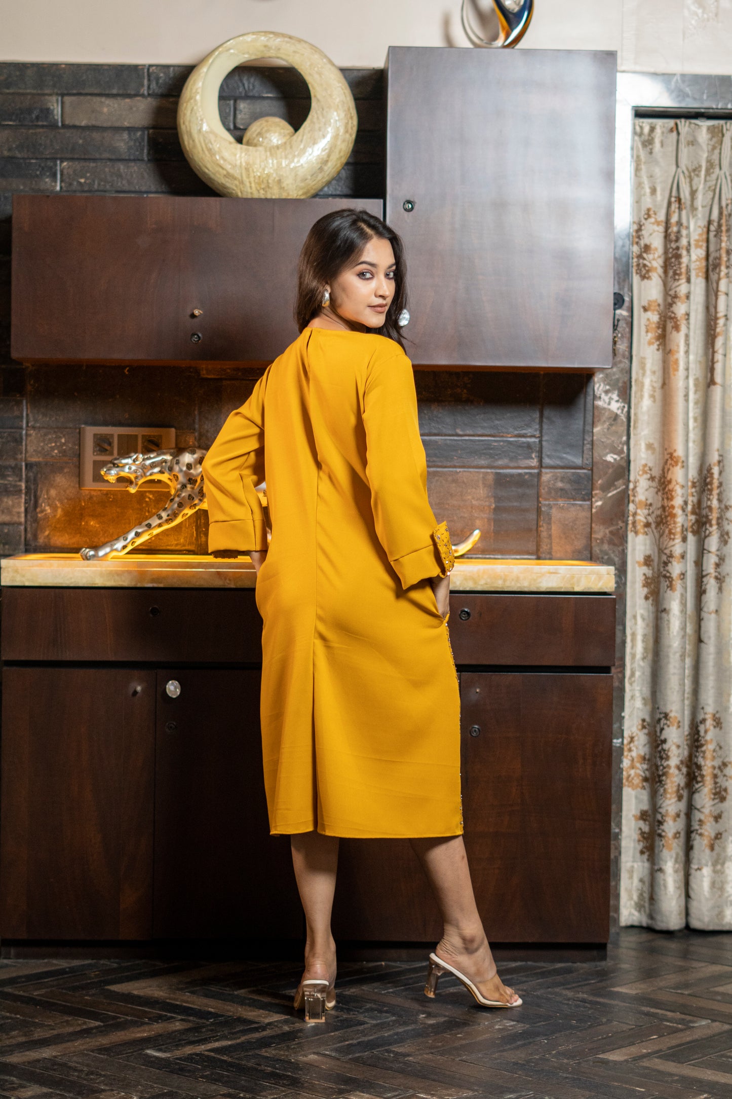 EMBROIDED WESTERN DRESS