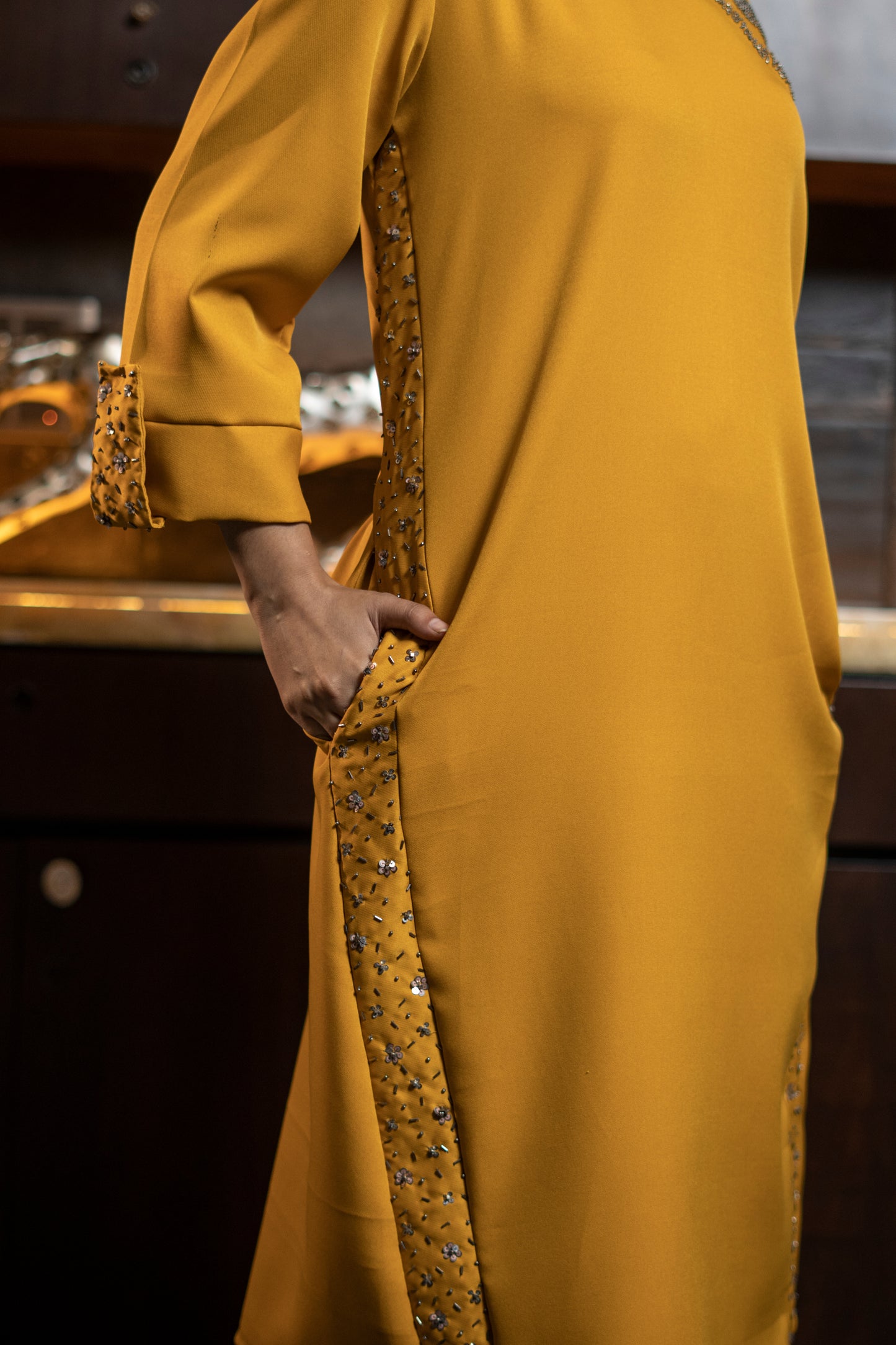 EMBROIDED WESTERN DRESS