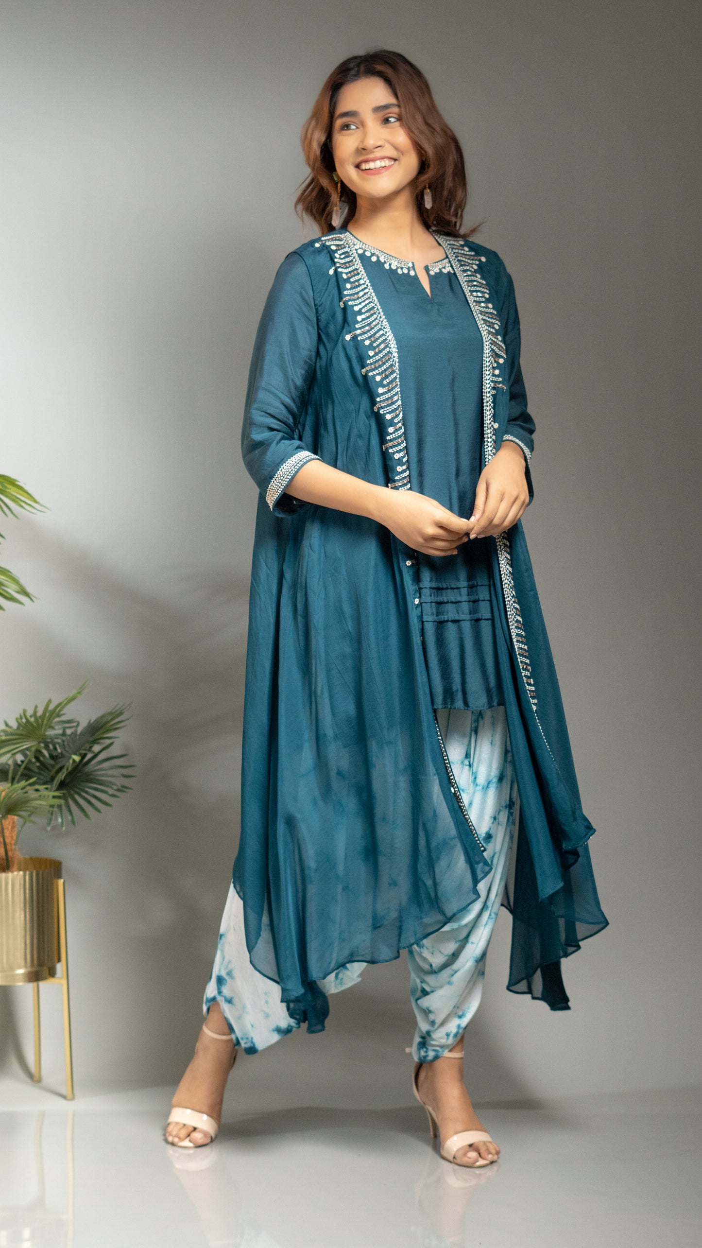 DHOTI SET WITH JACKET