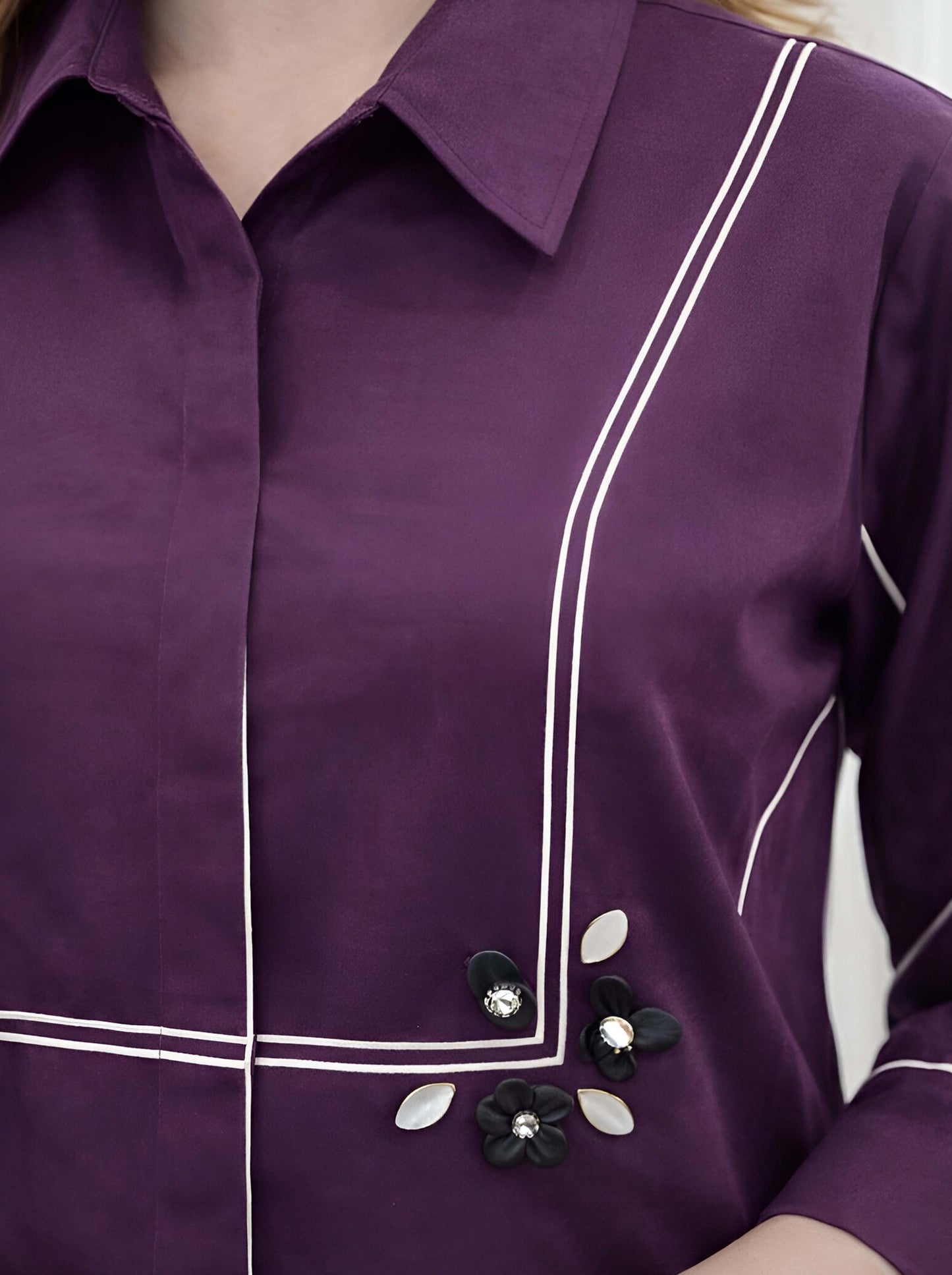 WINE MARVELOUS POPLIN CORDSET