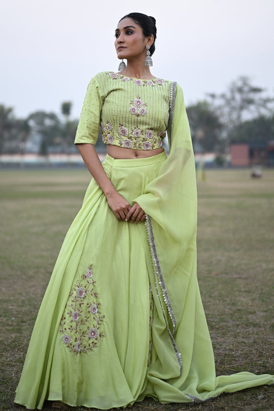 MINT GREEN LEHENGA SET
