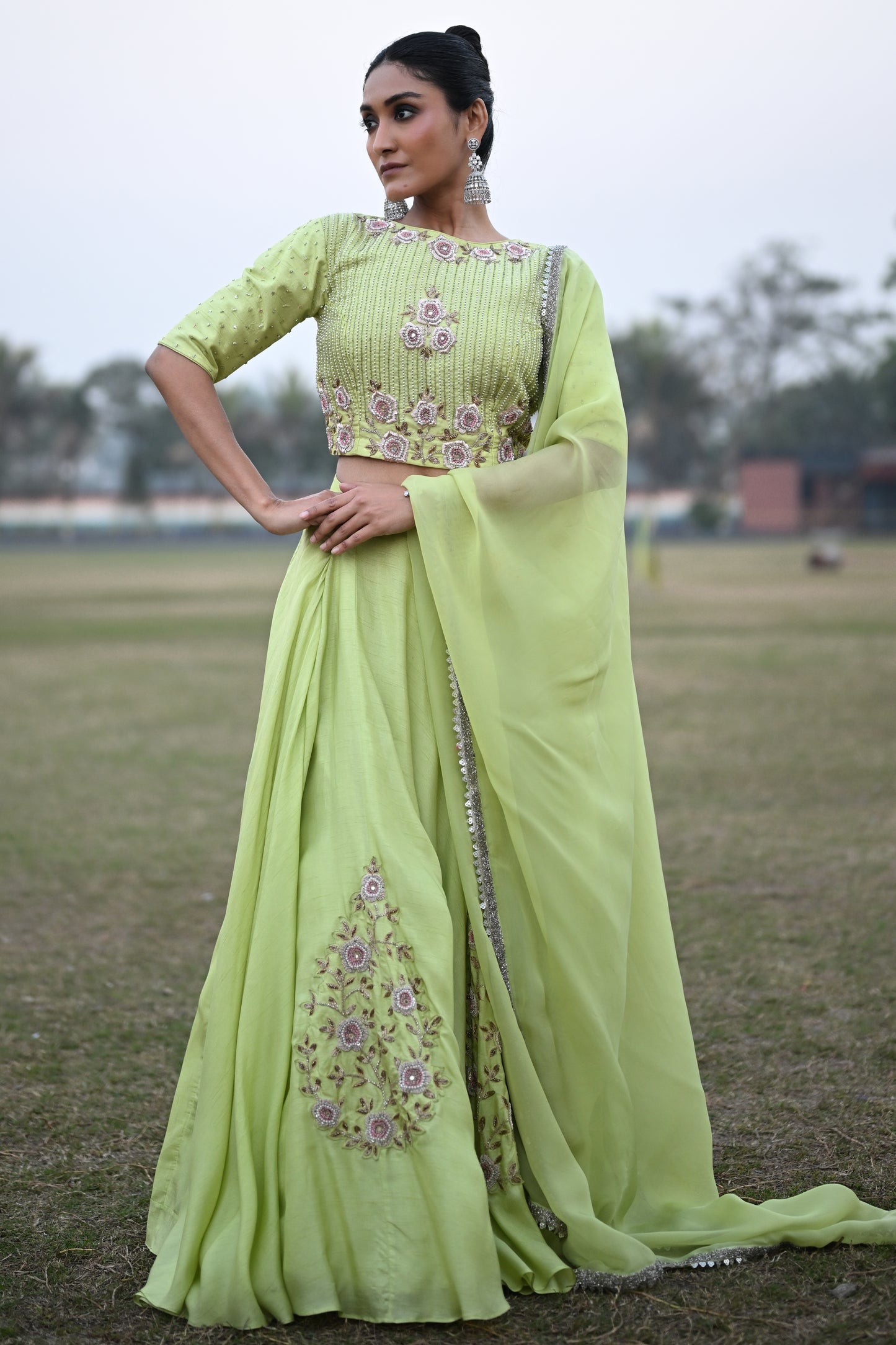 MINT GREEN LEHENGA SET