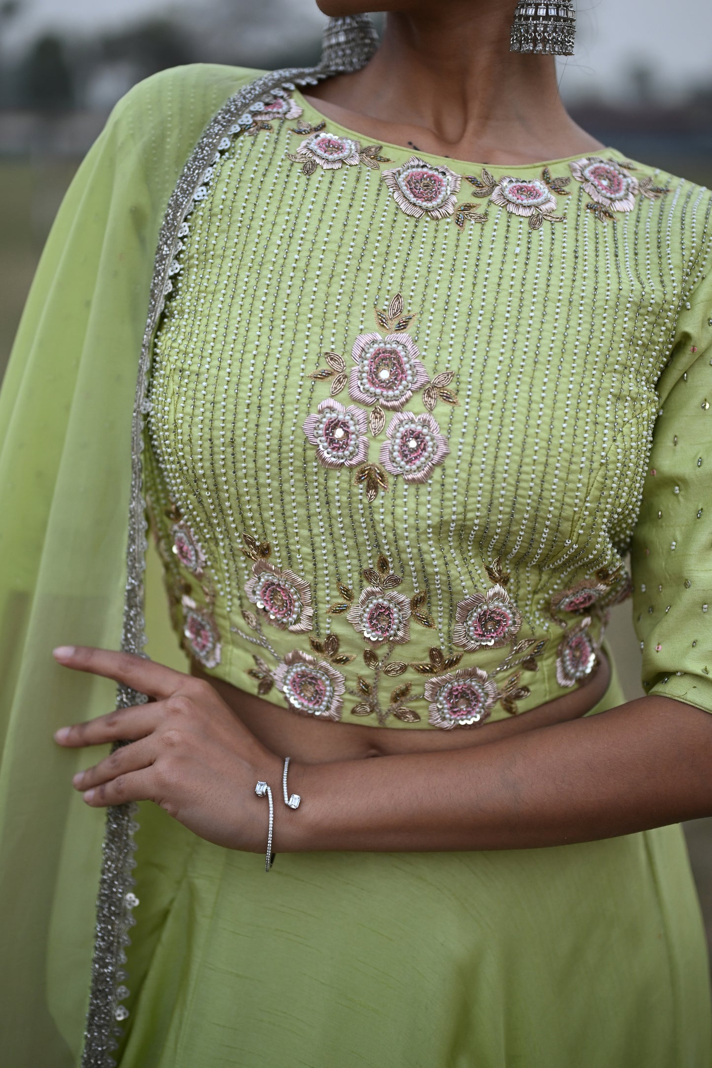 MINT GREEN LEHENGA SET