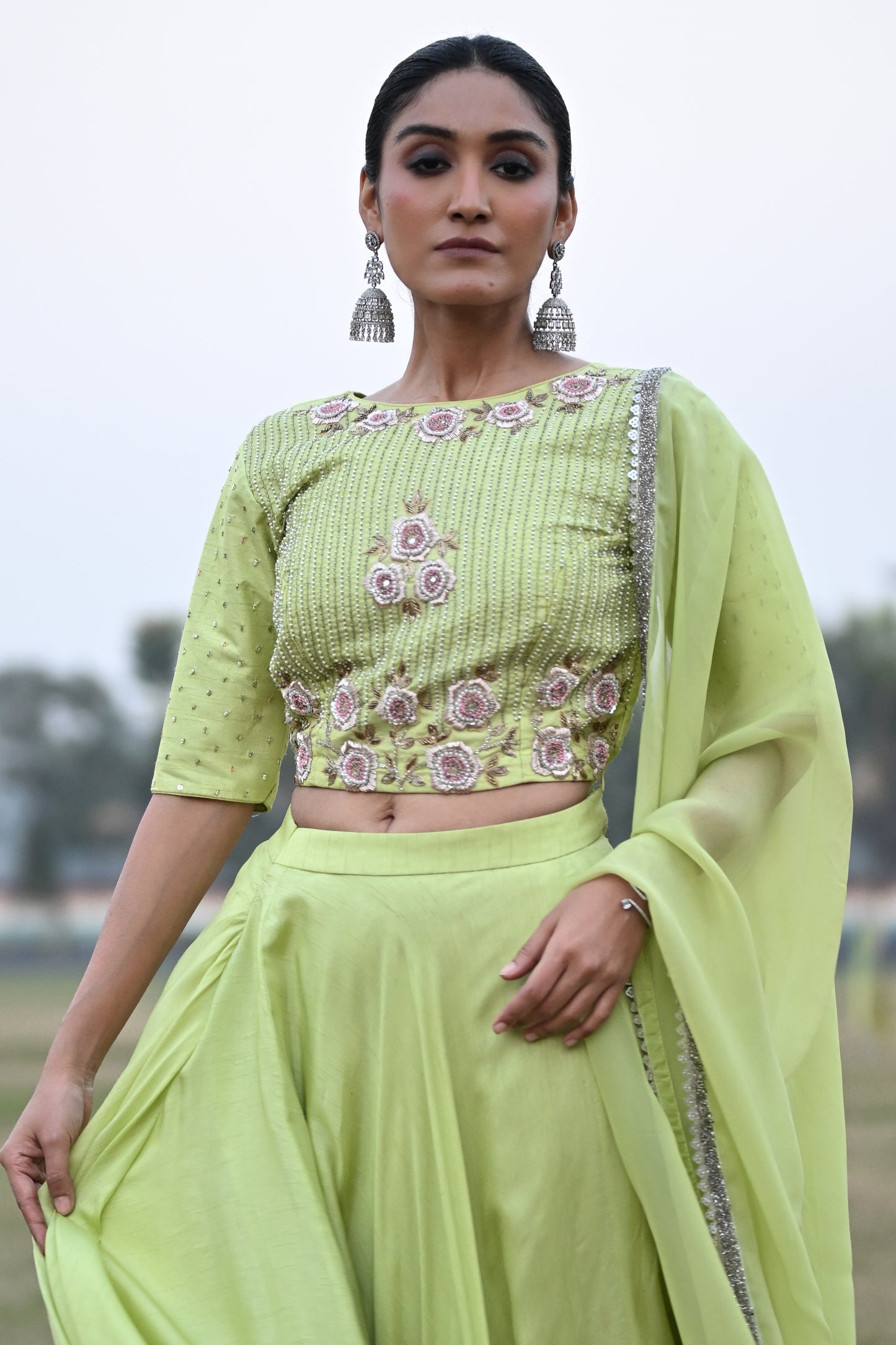 MINT GREEN LEHENGA SET