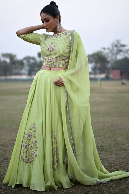 MINT GREEN LEHENGA SET
