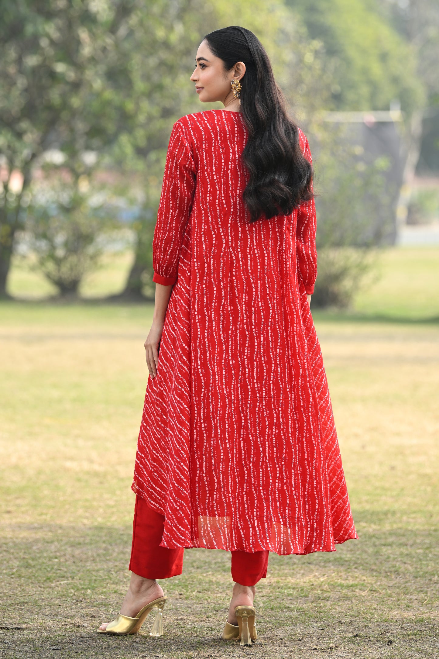 ANTIFIT BANDHEJ KURTA SET