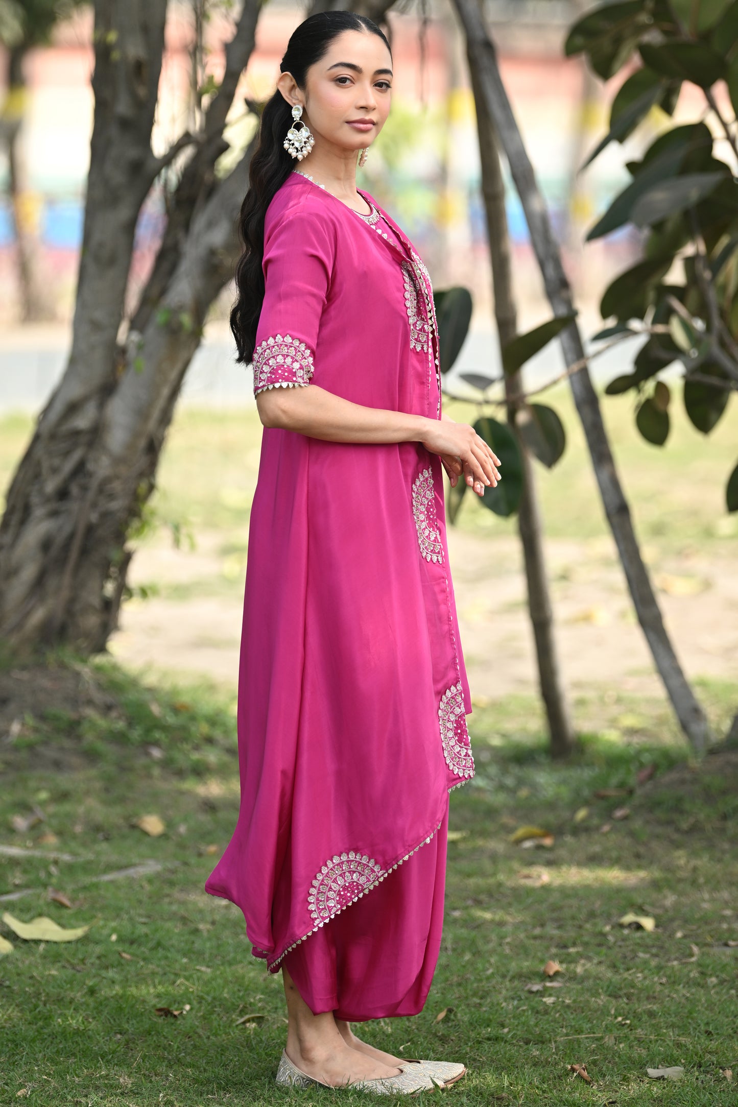FUSCHIA PINK JACKET SET