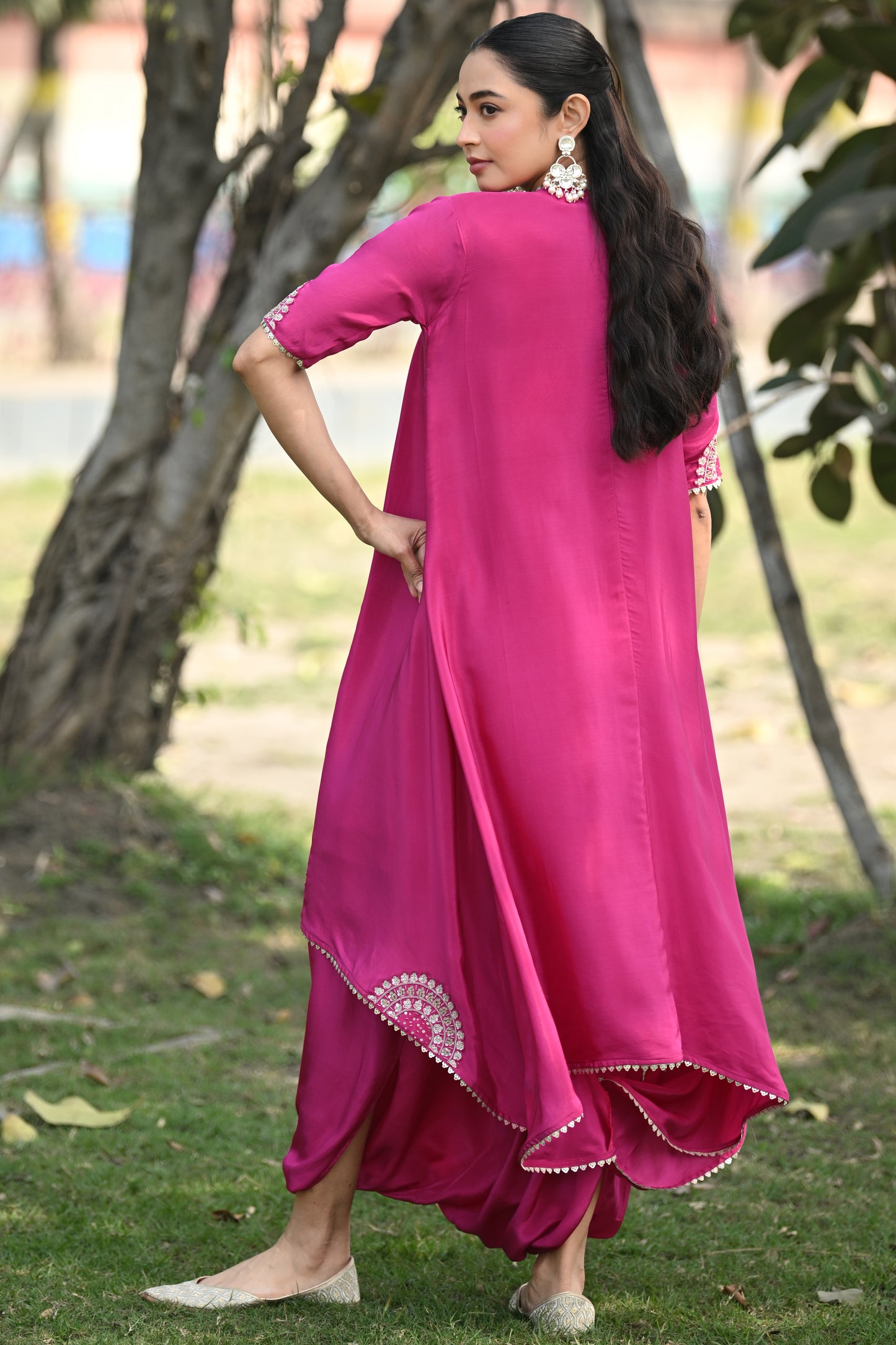 FUSCHIA PINK JACKET SET