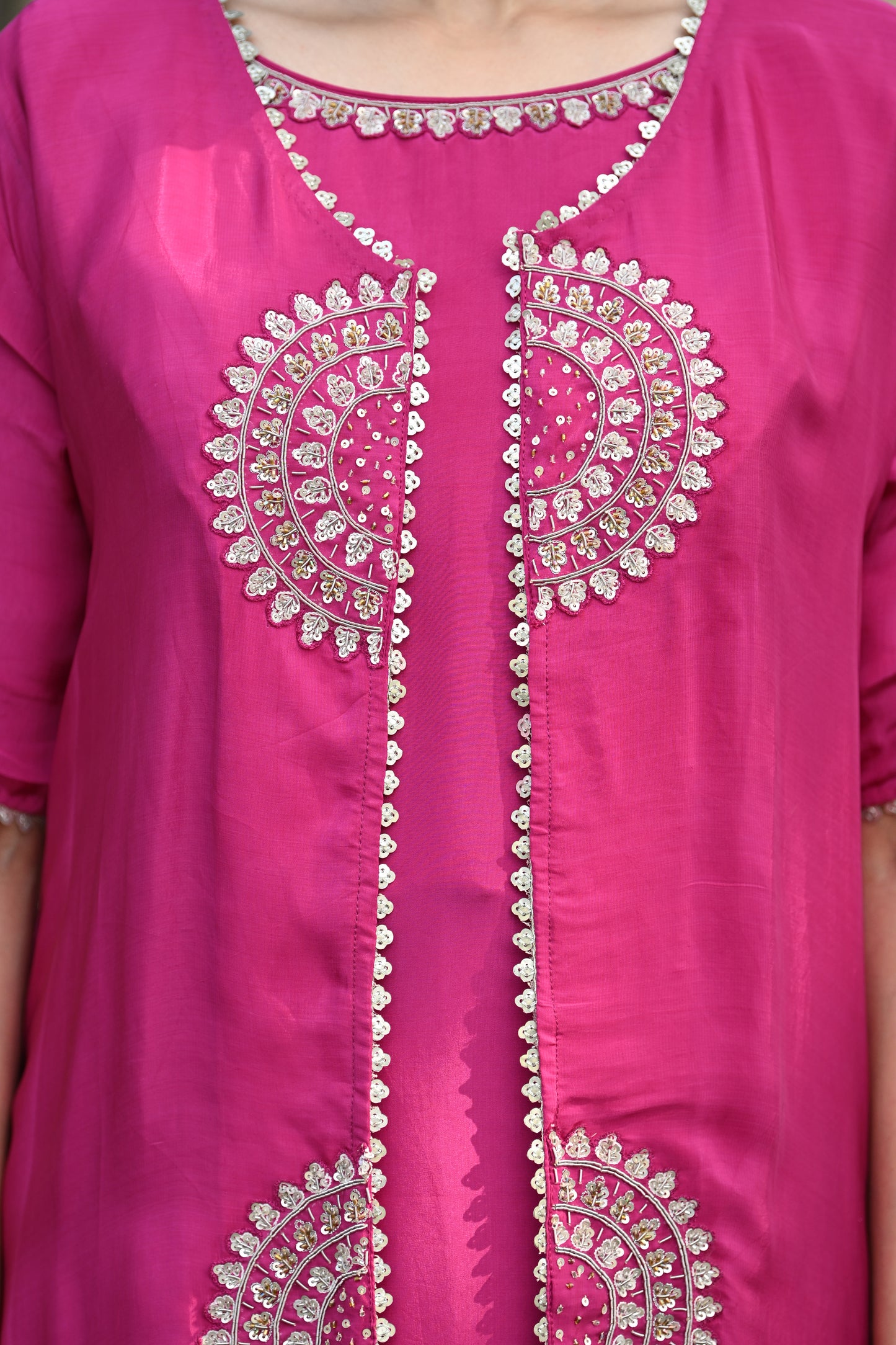 FUSCHIA PINK JACKET SET
