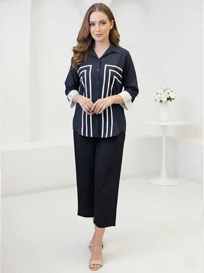 BLACK GRACE POPLIN CORDSET