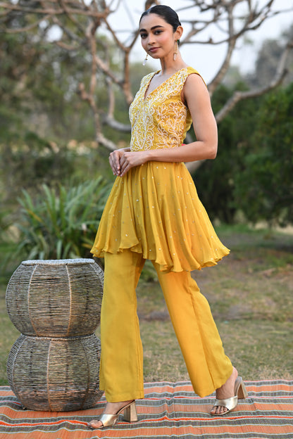 PEPLUM PANT SET