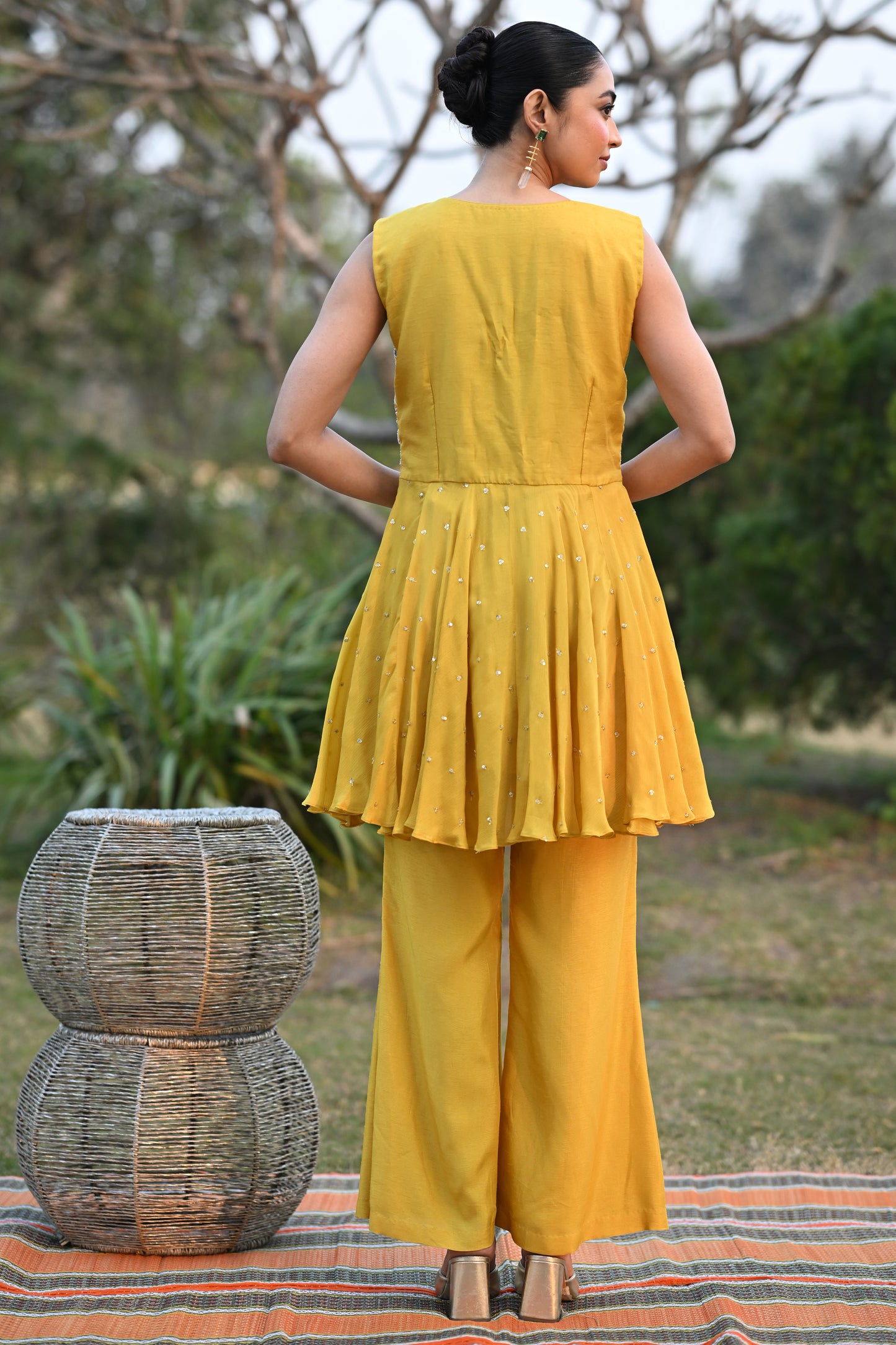 PEPLUM PANT SET