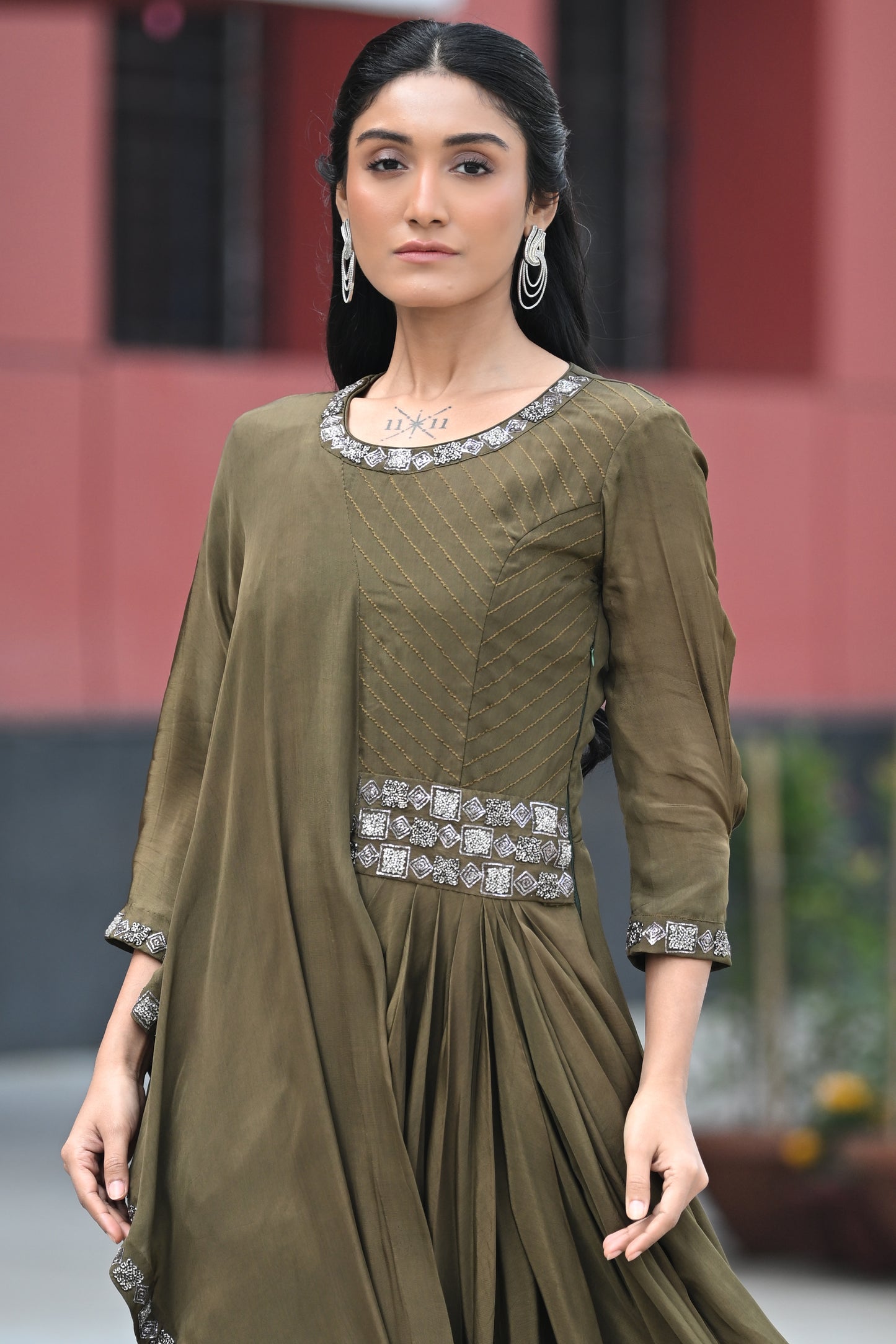 ONE SIDE KAFTAN GOWN
