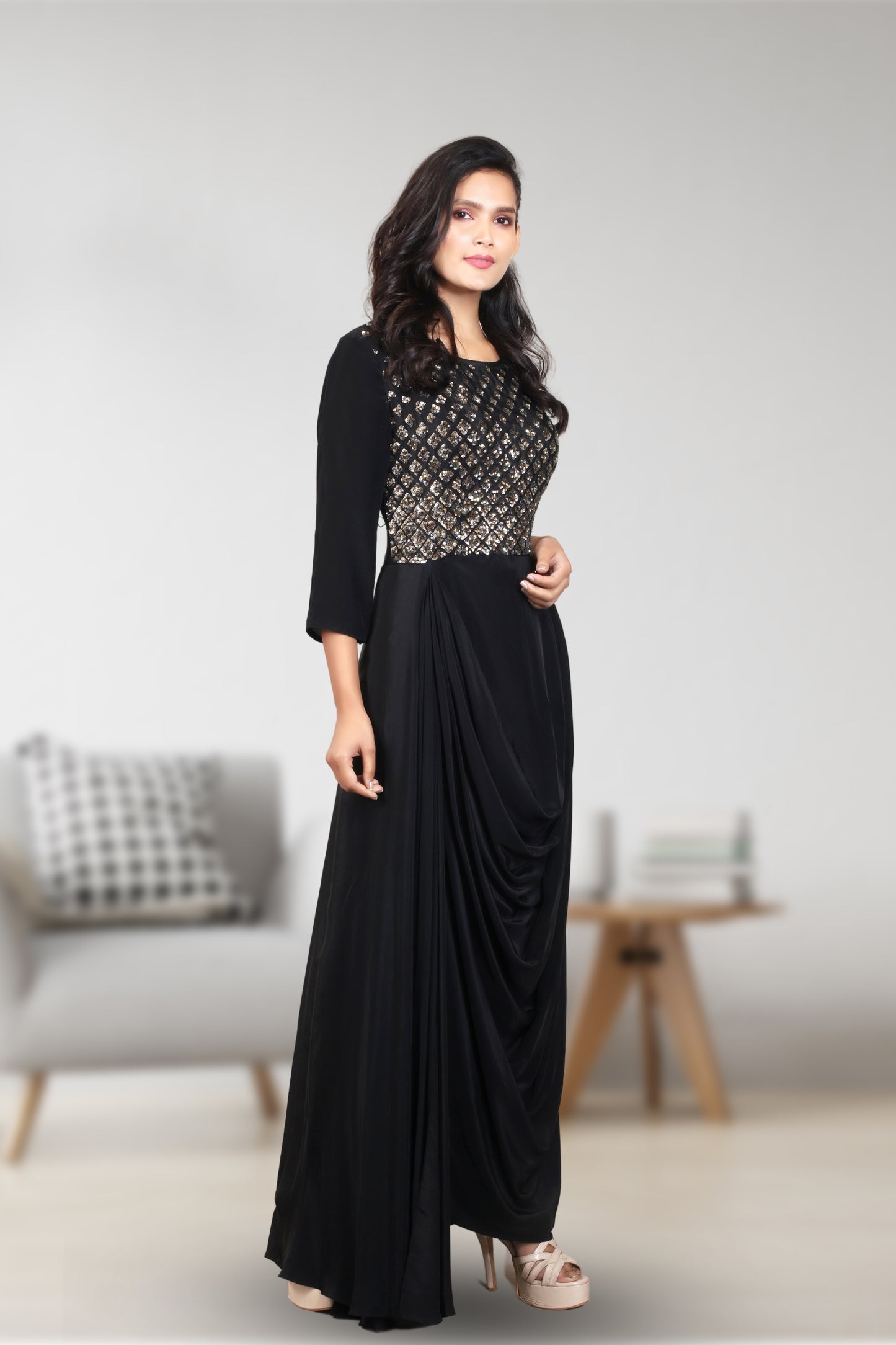 INDOWESTER COWL DRESS