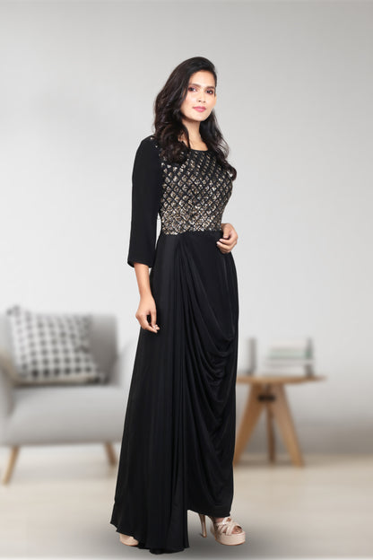 INDOWESTER COWL DRESS