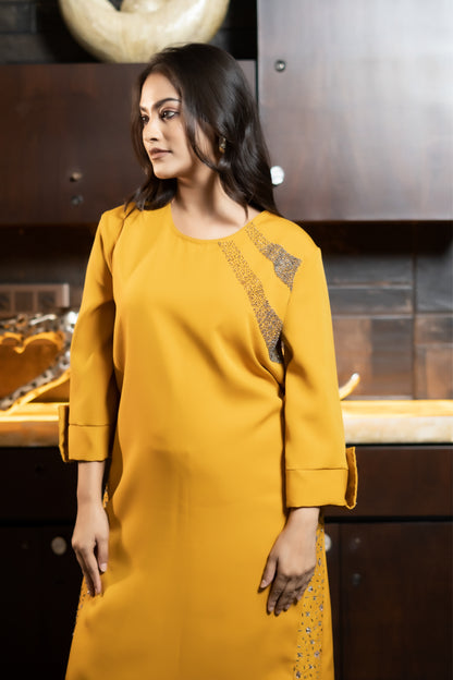 EMBROIDED WESTERN DRESS