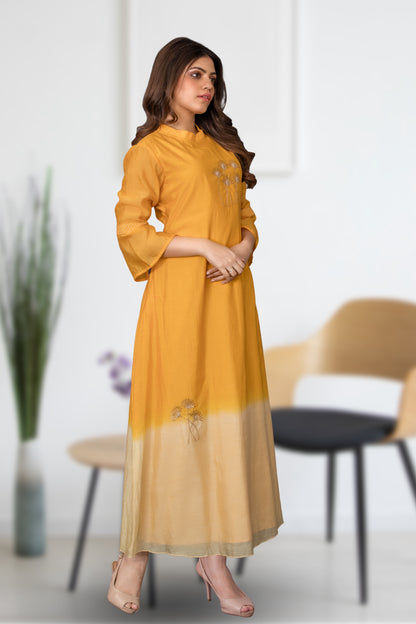 OMBRE SILK MUSLIN TUNIC
