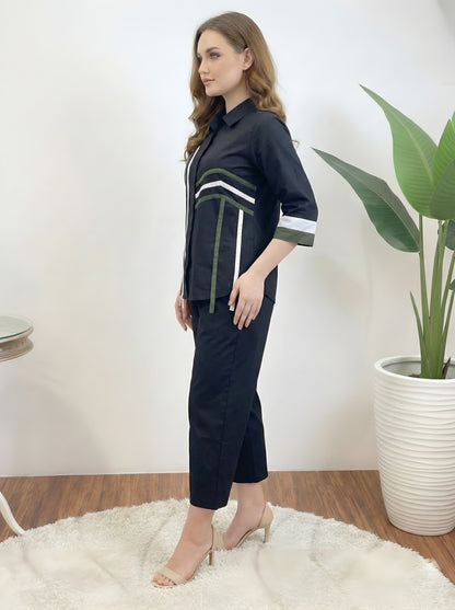 BLACK STYLISH CORDSET
