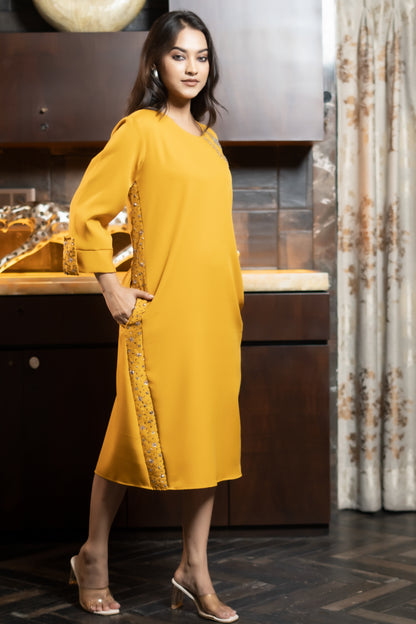 EMBROIDED WESTERN DRESS