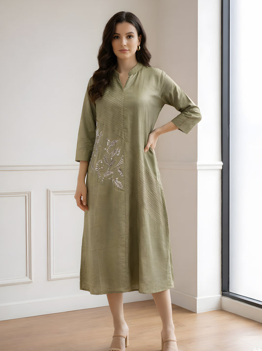 LIGHT GREEN PINTUC TUNIC
