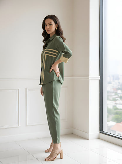 GREEN GRACE POPLIN CORDSET