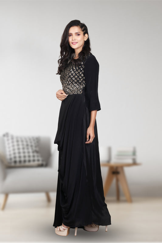 INDOWESTER COWL DRESS