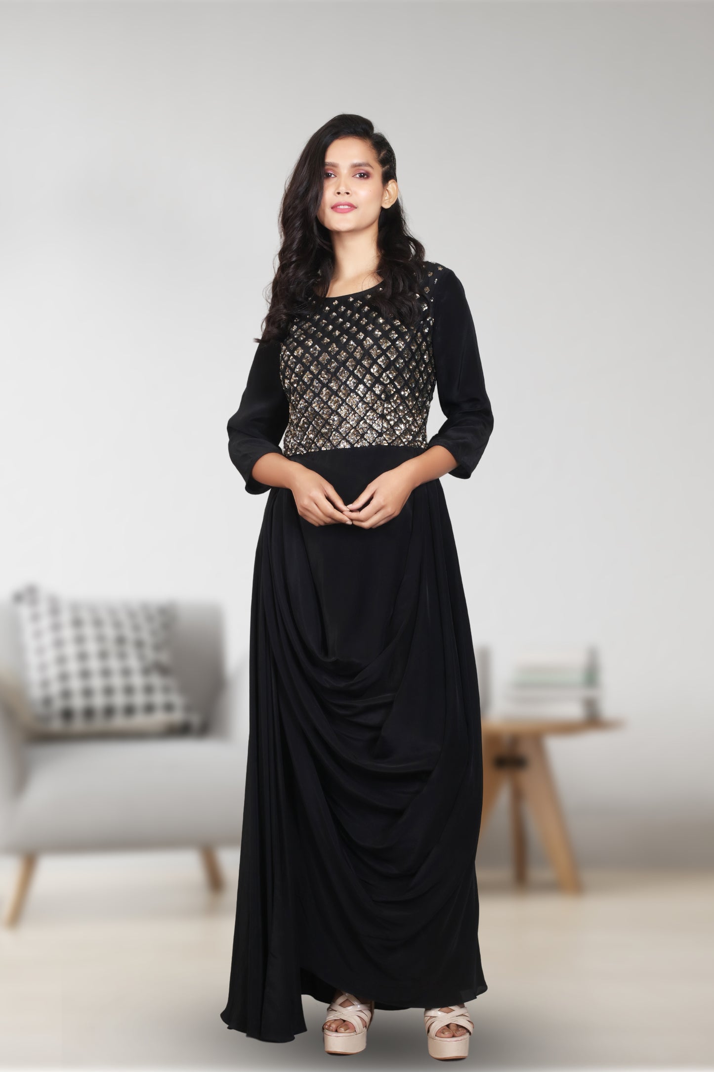 INDOWESTER COWL DRESS