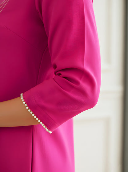 PINK ALINE POCKET TUNIC