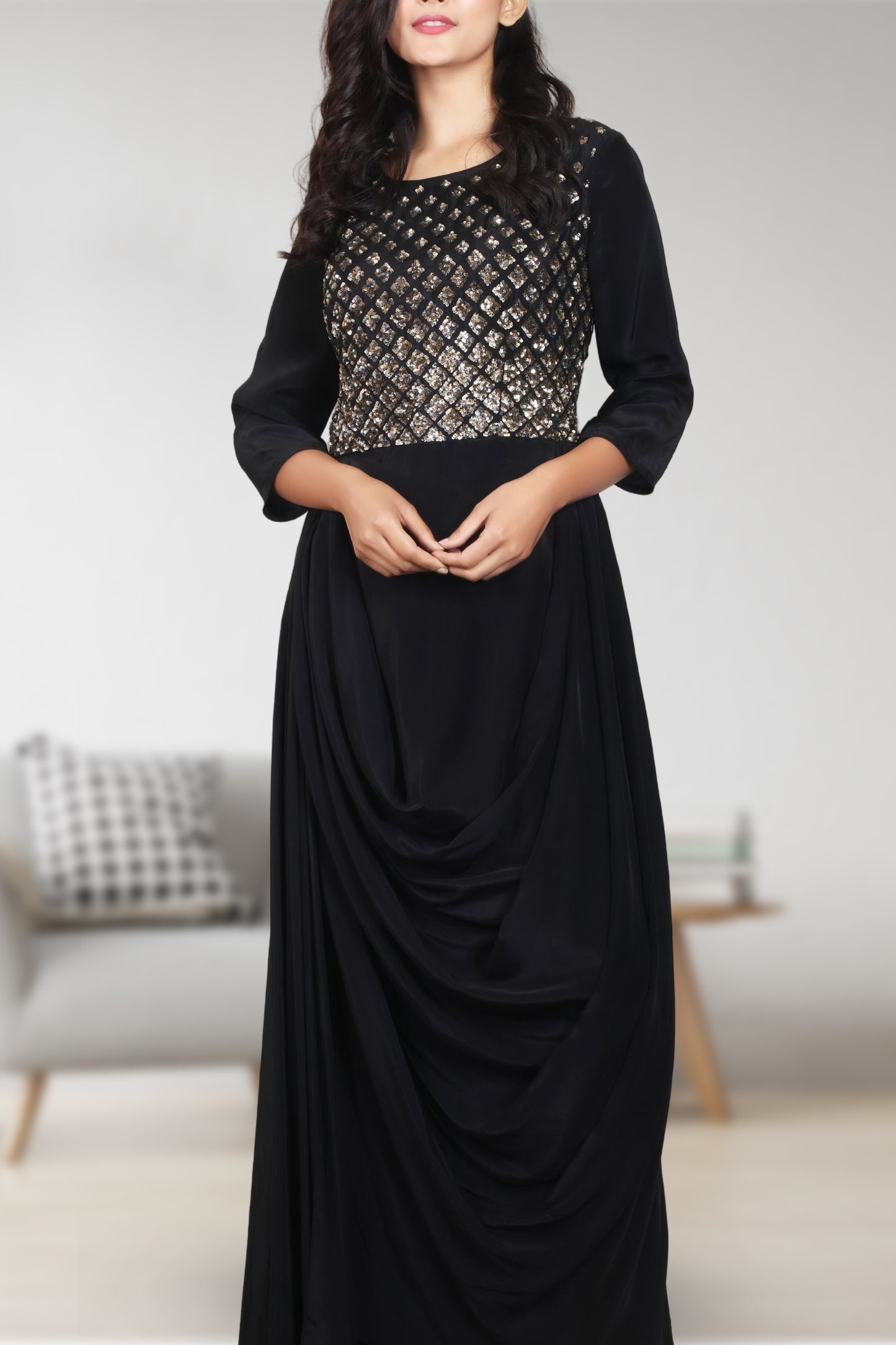 INDOWESTER COWL DRESS