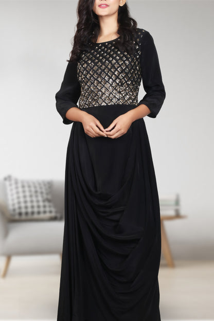 INDOWESTER COWL DRESS