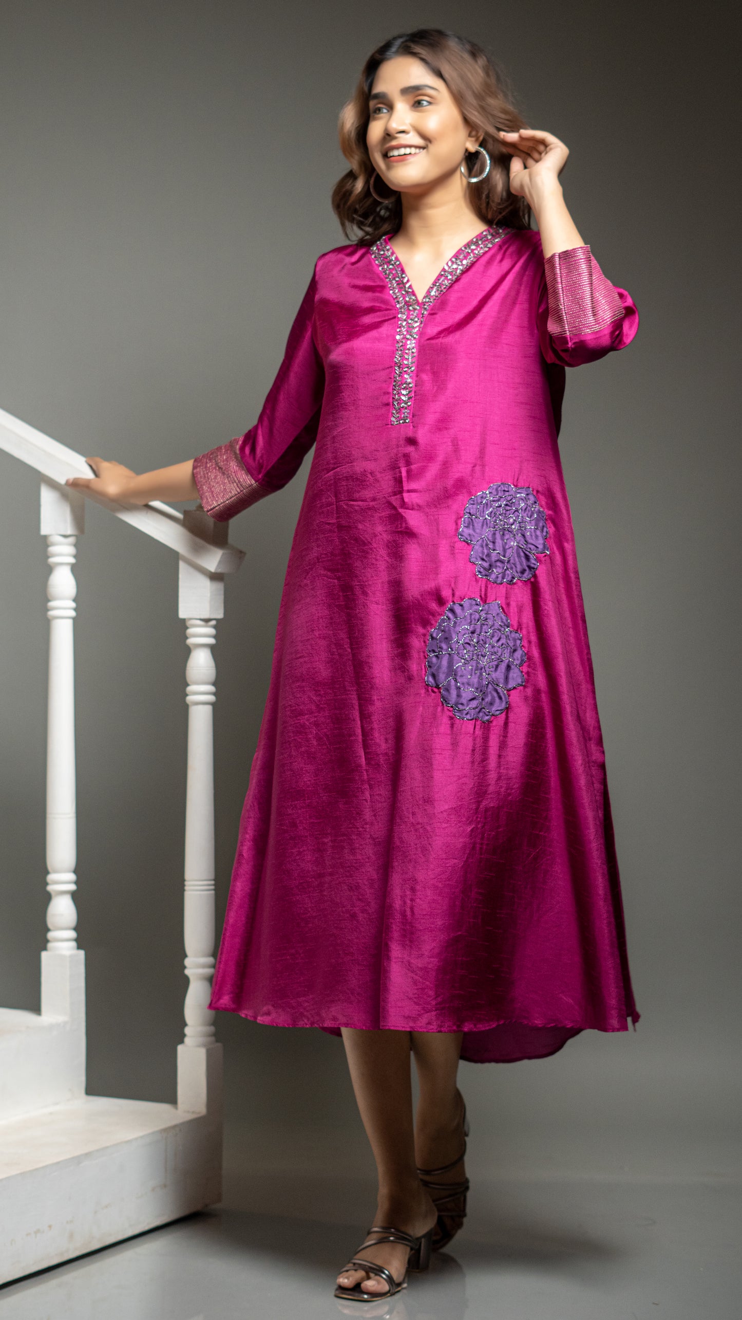 KURTA WITH APPLIQUE