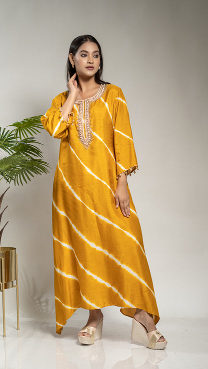 LEHARIYA A LINE TAIL CUT KURTA