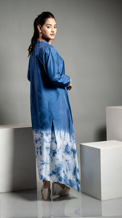 OMBRA BOMB DYE SILK KURTA