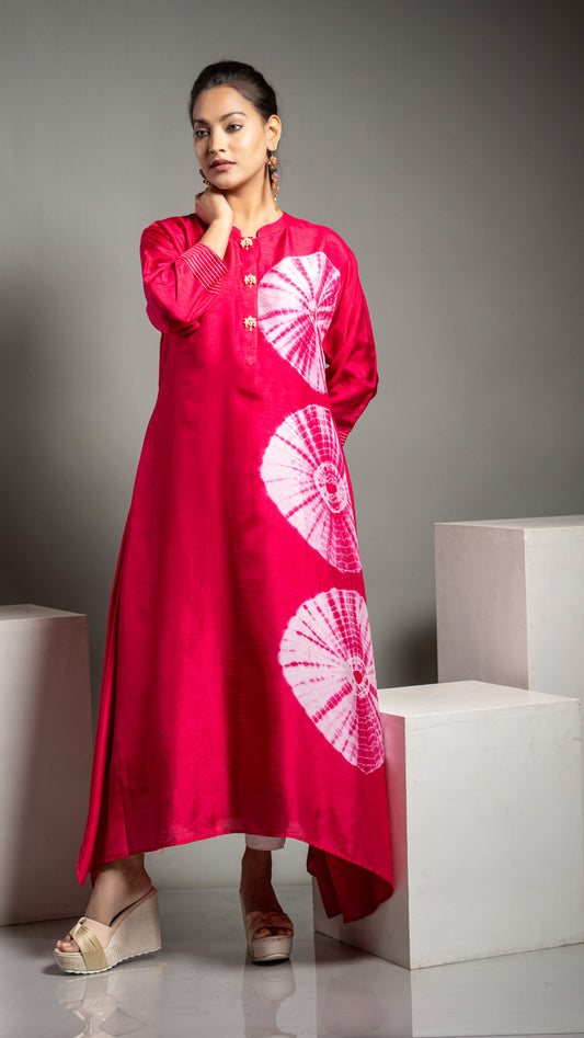 CIRCLE DYE PLACEMENT KURTA