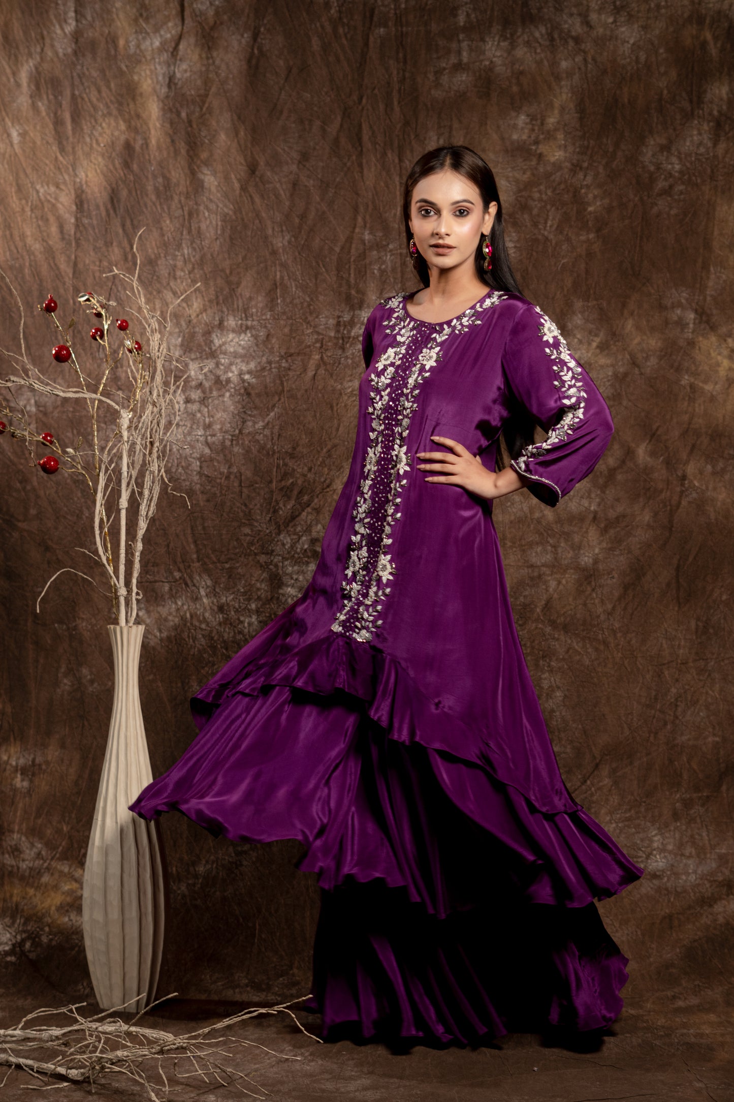 DOUBLE LAYRED SHARARA SET
