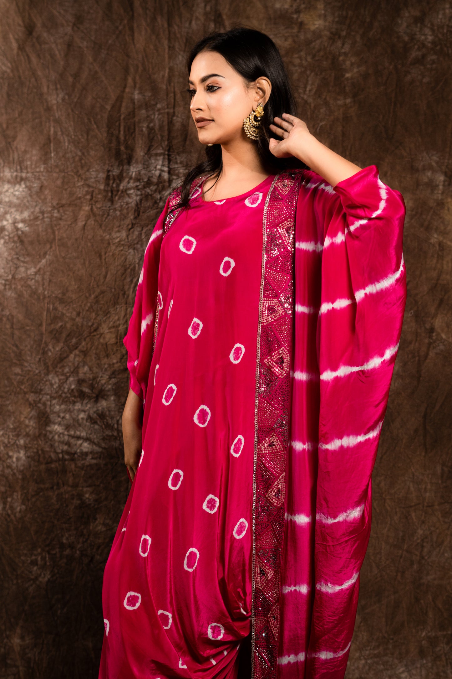 LEHARIYA JACKET WITH DRAPED INNER